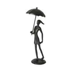 Figur pige m/paraply