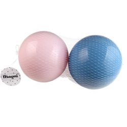 Magni - Bolde plast 2 i net (lyserød og blå )