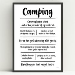 Camping plakat A4 smilia