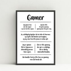 Gamer plakat A3 Smilia
