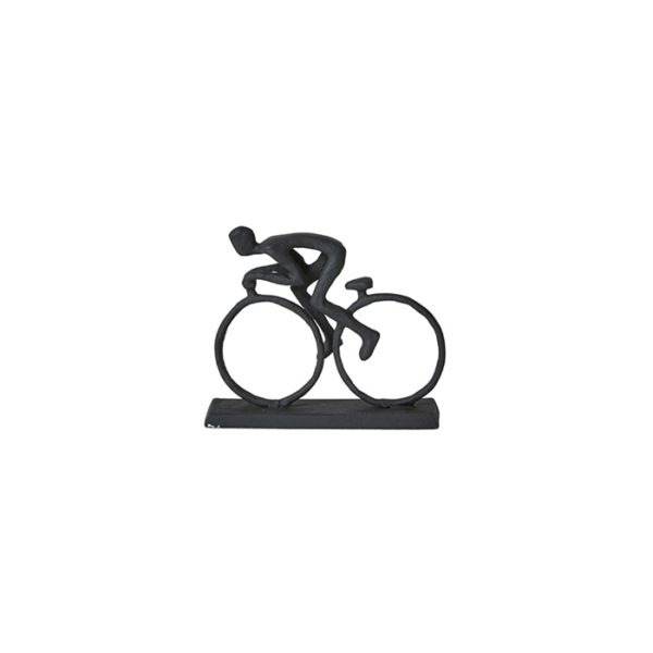 Figur cykelrytter 10x3x9cm st.