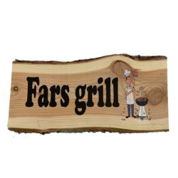 Fars grill træskilt
