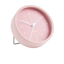 Karlsson Alarm Clock Tinge Steel Light Pink