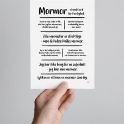 Mormor plakat/kort Smilia