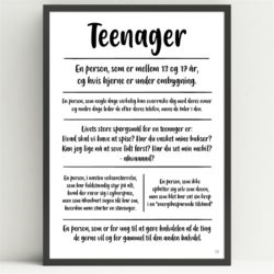Teenager plakat A4 Smilia