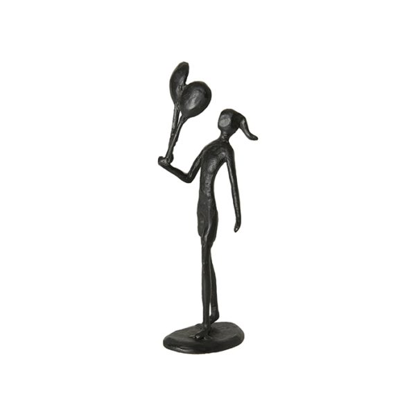Speedtsberg metal Figur pige/ballon H20cm